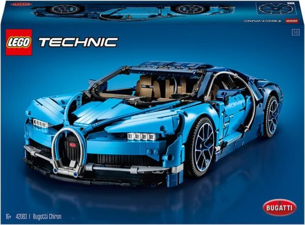 Huur LEGO set 42083 Bugatti Chiron met de meest geavanceerde LEGO Technic-motor tot nu toe.