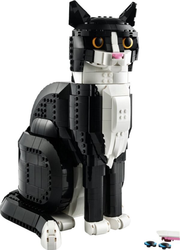 Lego IDEAS 21349 Tuxedo Cat-Bouw je eigen zwart witte kat geen doos